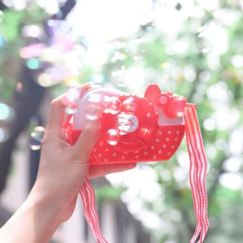 1pcs Camera Bubble Blowing Toys For Kids Fully-Automatic Soap Bubble Machine Electric Music Light Summer Outdoor Children Toys