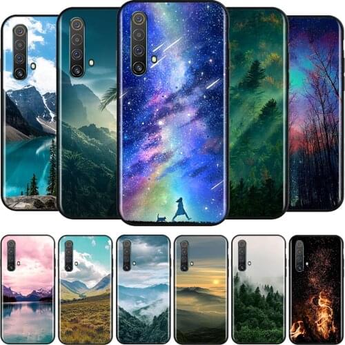 Nice Natural Scenery Silicone Cover For Realme V15 X50 X7 X3 Superzoom Q2 C11 C3 7i 6i 6s 6 Global Pro 5G Phone Case