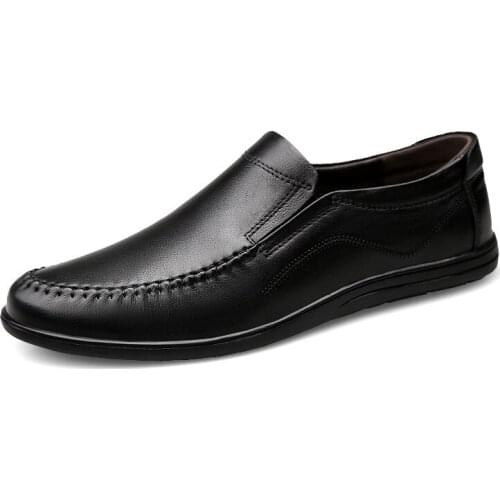 Sport breathable male leather shoes summer Mens running shoe flat wear man black casual Casual for leisure men fashion hot sale