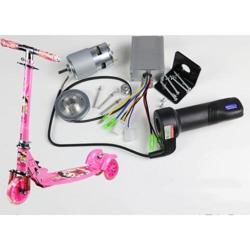 Three-wheeled scooter changed to electric accessories 775 motor synchronous wheel 12v brushed controller