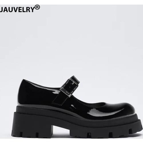 Brand Design Mary Janes Shoes Women Autumn Platform Heels Single Shoes British Style Women Pumps College Casual Shoes Woman