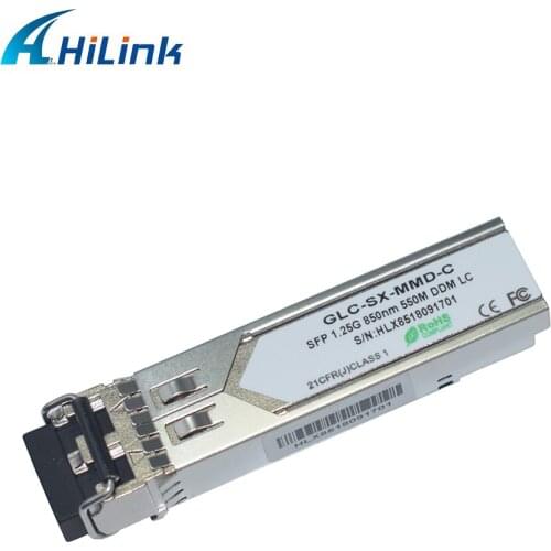 10pcs/lot! GLC-SX-MMD=1.25G Multimode SFP Transceiver 850nm up to 550M DDM LC transceivers fiber optic sfp module