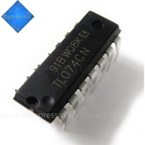 10pcs/lot TL074CN TL074 DIP-14 In Stock