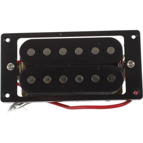 2PCs(1 set)Black Humbucker Double Coil Electric Guitar Pickups + Frame Screw