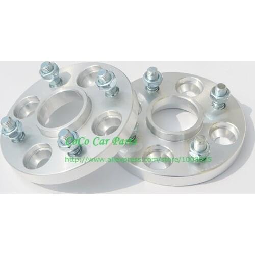 2pcs/lot) 15MM PCD 4X100-60.1mm 12x1.25 Hub Centric Wheel Spacer For Nissan