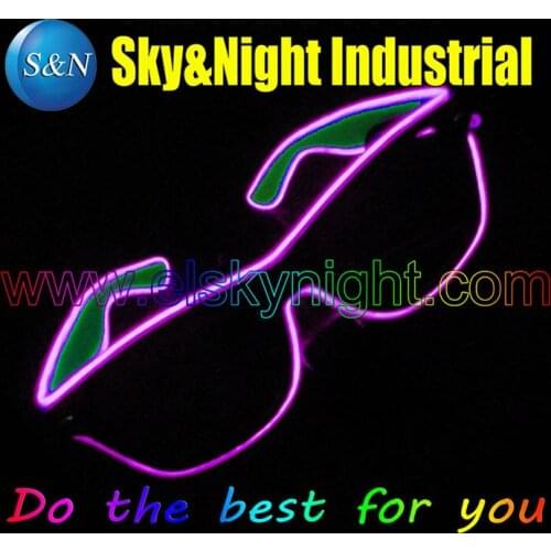 2pc/Lot Sound actived EL glasses + Free Shipping