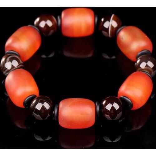 2019 fashion Natural red agate bracelet men&women Stretch bracelets jewelry
