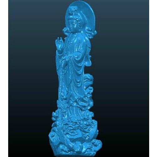 3D model relief stl format for cnc machine 3D model for 4 axis Bodhisattva 1