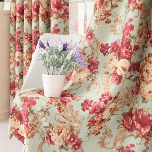 American Country Retro European Pastoral Blackout Curtains Light Luxury Customization Curtains for Living Dining Room Bedroom