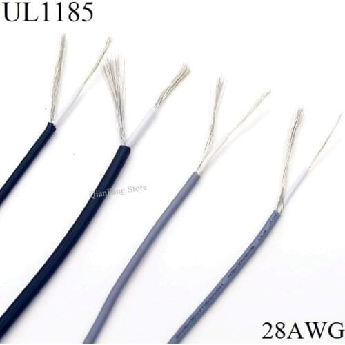 Shielded Wire Signal Cable 28AWG Channel Audio 1 Single Core Electronic Headphone Copper Anti-interference Shielding Wire UL1185