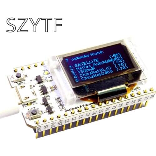 ESP32 Bluetooth WIFI Kit OLED Blue 0.96 inch Display Module CP2102 32M Flash 3.3V-7V Internet Development Board for