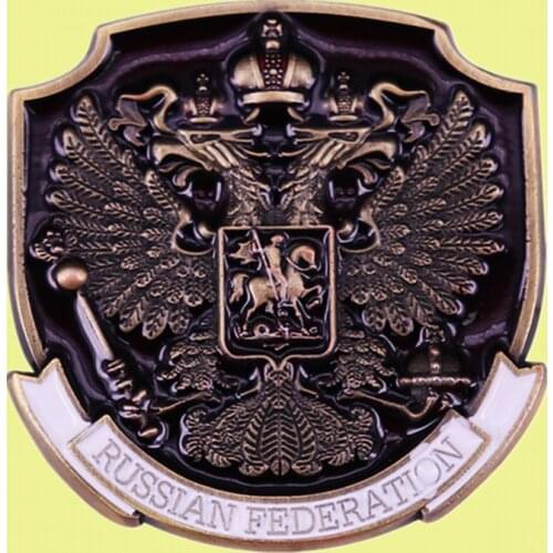 State Emblem of the Russian Federation Coat of Arms Metal Pin Badge Military Emblem brooch