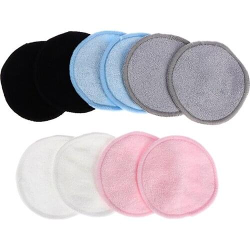 Herbruikbare Bamboe Makeup Remover Pads 12 Stks/zak Wasbare Rondes Gezichtsreiniging Katoen Make Up Verwijderen Pads Tool New