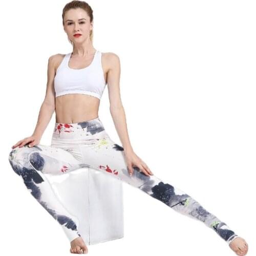 Print Design Leggings Seamless Sports Pants High Quality Workout Sweatpants For Women