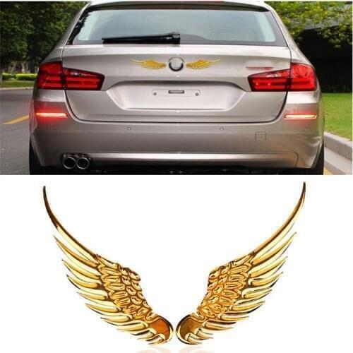 Hot 1 Pair Fashion 3D Wings Car Sticker For Dodge Journey Juvc Charger Durango Cbliber Sxt Dart