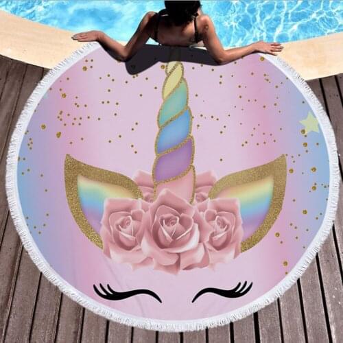 Microfiber Round Fabric Bath Beach Towels Round Large Yoga Tassel Towel With Beach Beach Mat Blanket Cover Home Decorative