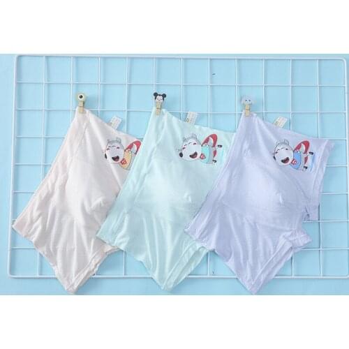 Boys' moisture-absorbing and breathable mouth-shaped boxer briefs summer thin antibacterial fabric cute printed dog pattern