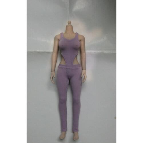 Custom 1:6th Color No.8 Corset +Pants Clothes Suit for 12" Body