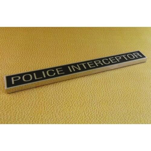 Auto Black police interceptor for 92-11 Crown Victoria Emblem Badge Sticker