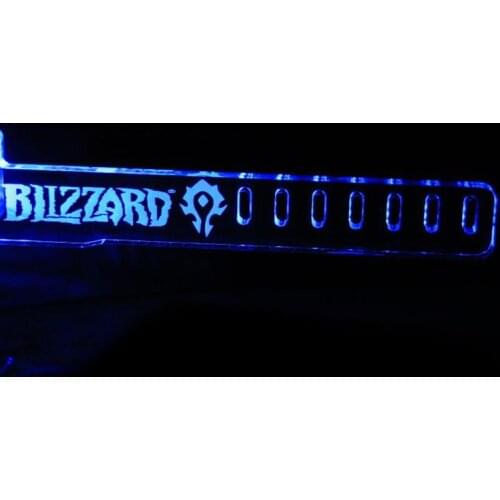 Newest PCI Blue For Tribe LED Luminous Computer Office Main Box Graphics Cards Custom Support Frame Display Card Components Jack