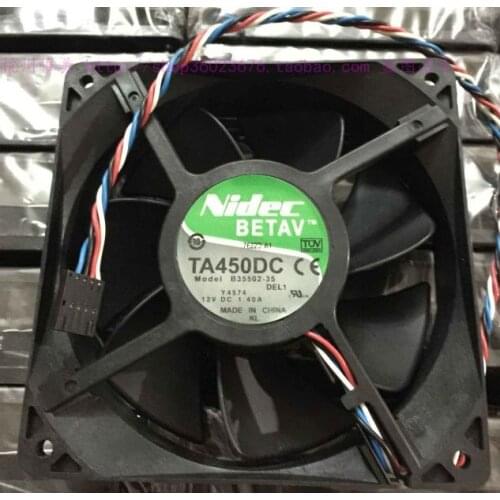 NEW NIDEC TA450DC B35502-35 12038 12CM FOR DELL 4PIN Double Ball bearing 12V 1.4A cooling fan