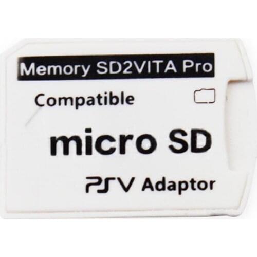 Wholesale White Memory TF Card Game Card Micro SD Card Reader For PSP Version 6.0 SD2VITA For PS Vita PSV 1000/2000 Adapter
