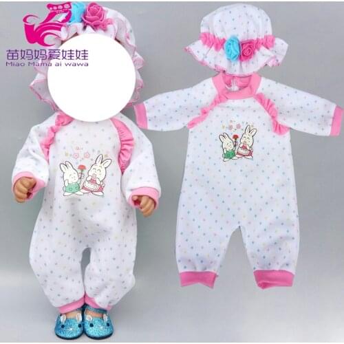 Baby doll pajama set fit for 17 " baby doll clothes 18 inch girl doll clothes outwear