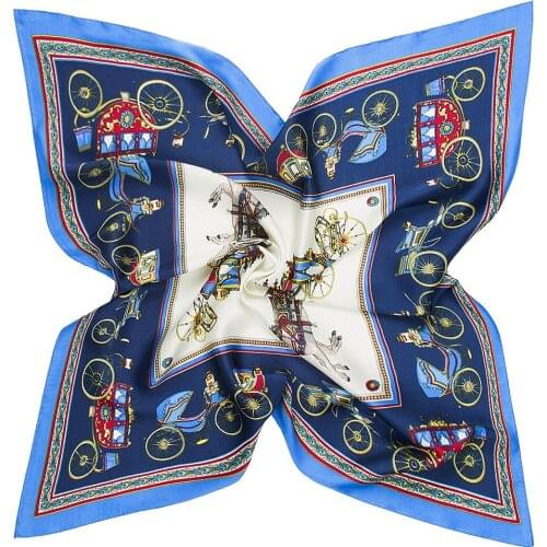 Women Silk Square Bag Scarf Lady Print Design Scarves Fashion Female Shawl And Wraps Bandana Neck Kerchief Foulard Summer New