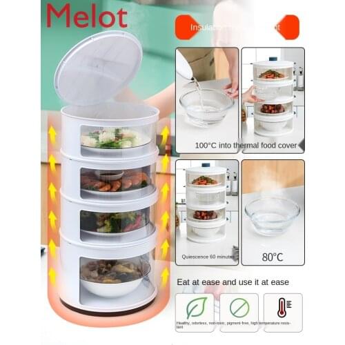 Kitchen Shelf Multi-Layer Storage Shelf Rotary Multifunctional Insulation Bowl Basin Appliance Household Complete Collection