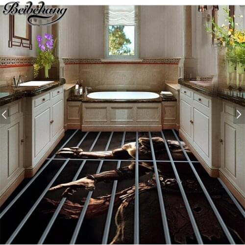 Beibehang Custom Photo Wallpaper Mural Game Cartoon 3D Stereo Vision Flooring Ground Background Wall HD Self-adhesive Flooring