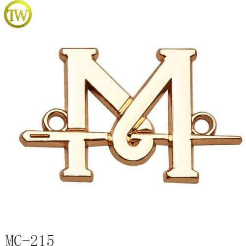 Custom metal label zinc alloy metal tags for clothing
