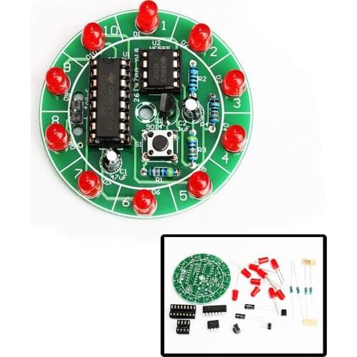 Lucky Turntable Water Lamp DIY Electronic Kit Set ElectronicLottery Diy Assembly Small Production Competition Welding Practice