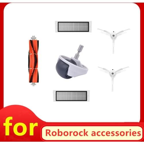 Front wheel Xiaomi Roborock 1 / 2 S50 S55 S60 S65 vacuum cleaner robot front wheel Main side brush of HEPA filter accessories