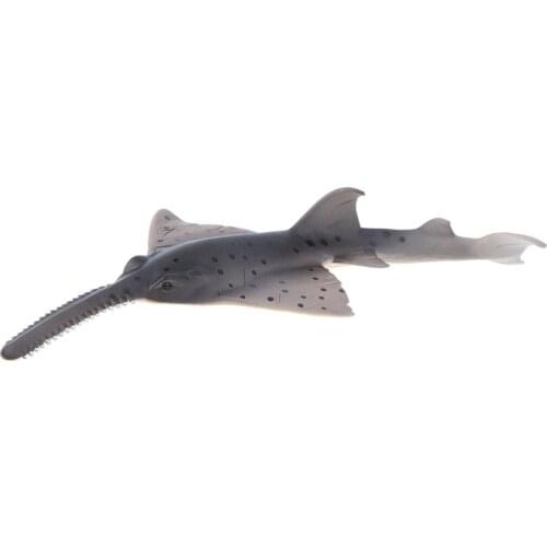 Realistic Marine Fish Model Figurines, 9 Inch Sawfish Action Figure Toy for Kids, Science Educational Toy