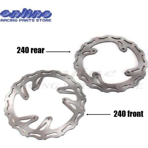 240MM Front and rear Brake Disc Rotor CR CRF CR125 CR250 CR500 CRF250R CRF250X CRF450R CRF450X Motocross Supermotard Dirt Bike