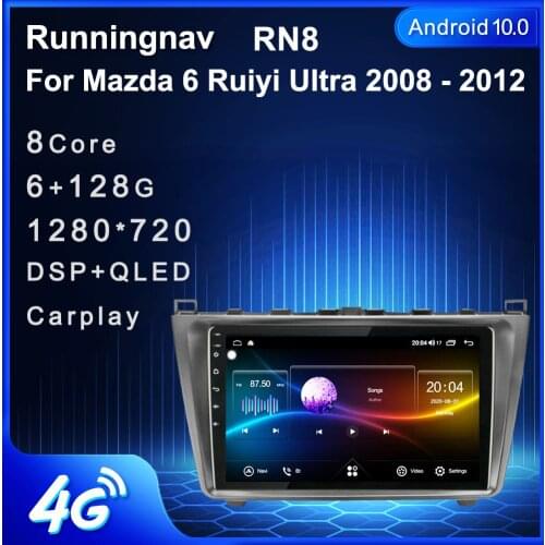 Runningnav For Mazda 6 Ruiyi Ultra 2008 2009 2010 2011 2012 Android Car Radio Multimedia Video Player Navigation GPS