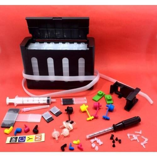 YOTAT Universal 4 colors DIY CISS kit with accessories compatible for HP 21 22 60 61 56 57 74 75 901 121 300 PG40 50