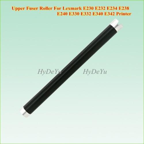 2PCS Upper Fuser Roller For Lexmark E230 E232 E234 E238 E240 E330 E332 E340 E342 E 230 232 240 340 Printer