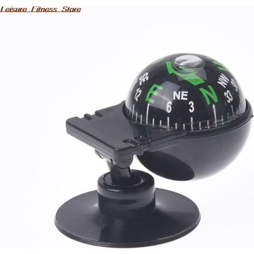 360 degree rotation Waterproof Vehicle Navigation Ball Shaped Car Compass with Suction Cup 55x30x30mm