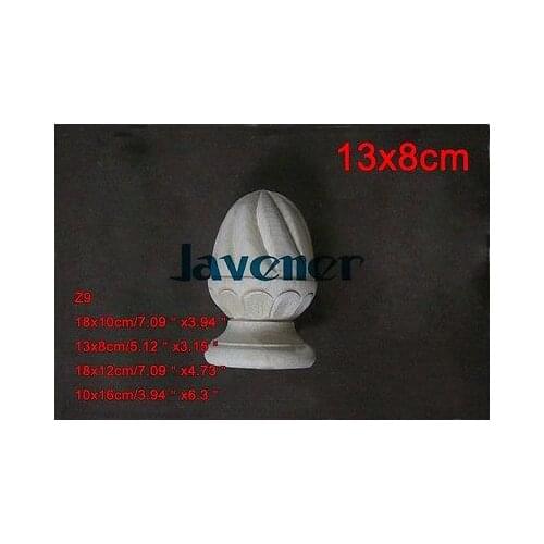 Z9 -13x8cm Wood Carved Onlay Applique Carpenter Decal Wood Working Carpenter Leg Flower