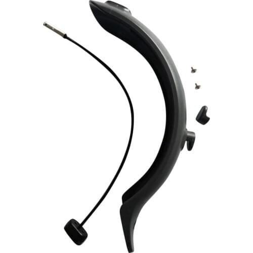 Rear Mudguard Fender+Taillight for Xiaomi M365 Electric Scooter Brake Light Taillight+Mudguard Fender+Hook,Black
