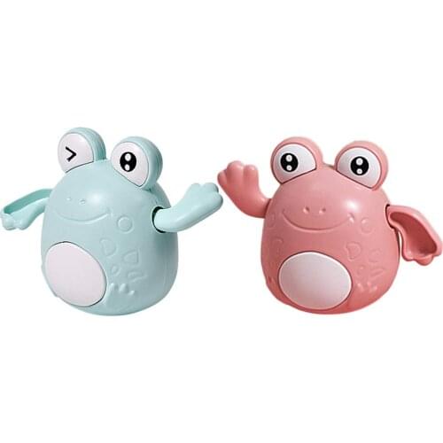 Wind Up Frog Automatic Floating Funny Children Bathing Toys No Need To Recharge Suitable For Indoor Or Outdoor Bath Use