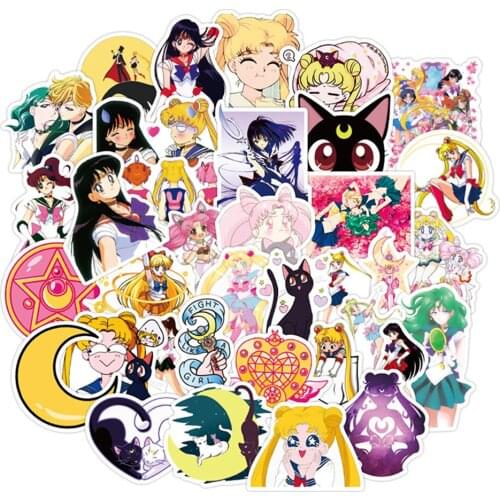 10/30/50PCS Cute Cute Girl Character Diary Graffiti Suitcase Laptop Skateboard Toy Decoration Waterproof Sticker Wholesale