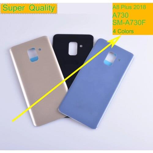 10Pcs/lot For Samsung Galaxy A8+ Plus 2018 A730 SM-A730F A730DS A730F Housing Battery Cover Back Cover Case Rear Door Chassis