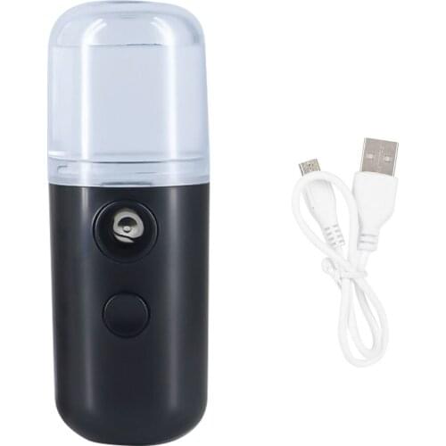 2pcs USB Sprayer Face Body Moisturizing Sprayer USB Rechargeable Portable Air Humidifier Handheld Face Water Atomizer Face Care