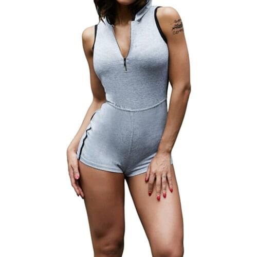 2018 Summer Fashion Women Playsuit Rompers Sexy Womens Jumpsuit Short Bodycon Sleeveless Jumpsuits Women Overalls Suit With Belt