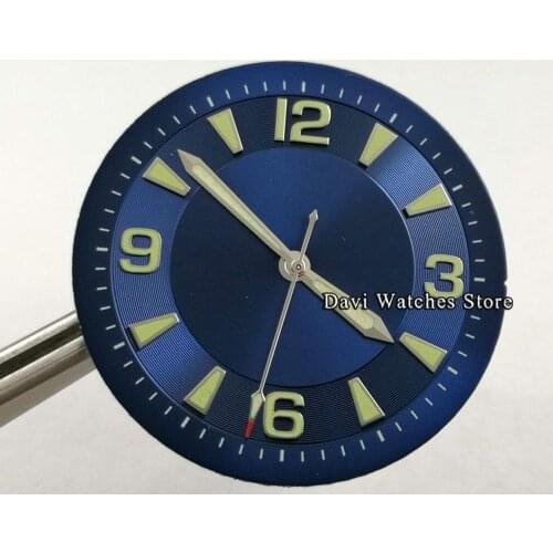 33.5mm Sterile Blue Watch Dial + Watch Hands Fit ETA 2836 2824 Miyota 8205,8215,821A Mingzhu DG2813 3804 Movement
