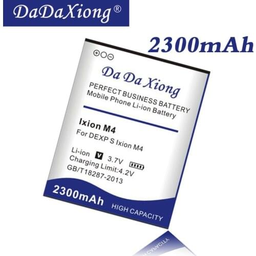 DaDaXiong Original 2300mAh Ixion M4 Battery For DEXP S Ixion M4" M 4" Cell Phone Battery