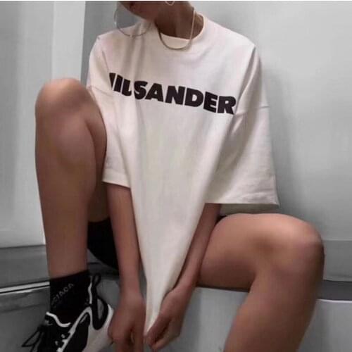 Summer Harajuku White Cotton Letter Print woman tshirts Streetwear Fashion Tees O-Neck Short Sleeve Plus Size women clothing