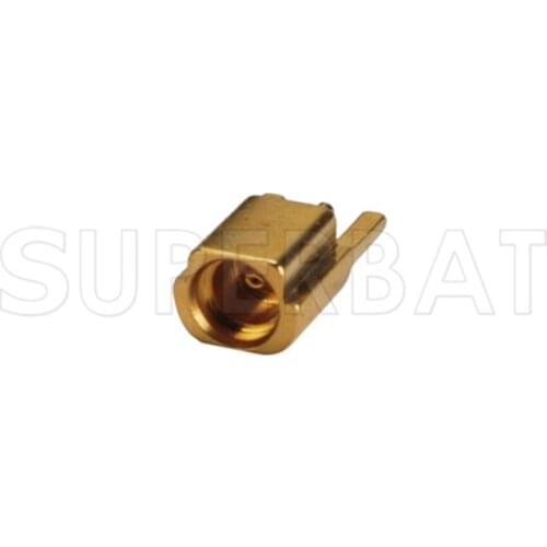 Superbat MMCX Jack Solder for PCB Edge Surface Mount Connector Straight Goldplated